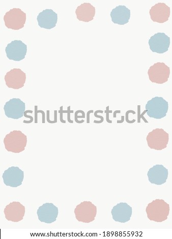 Baby Pink and Baby Blue Watercolor Dots