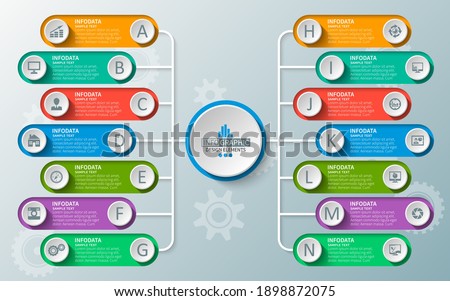 vector abstract 3d paper infographic elements.Business infographics
