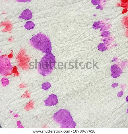 Abstract colorful tie dye pattern on a white background. Watercolor modern dirty art style design. Brightly artistic abstract tie dye pattern with crumpled paper effect.