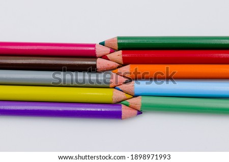 variety of different colors pencils