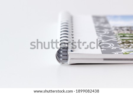 Spiral binding printed in the copy shop Royalty-Free Stock Photo #1899082438