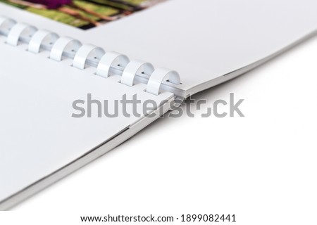 Spiral binding printed in the copy shop Royalty-Free Stock Photo #1899082441