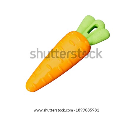 orange Toy carrot on isolated