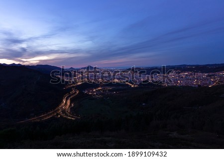 panoramic view of the city of bilbao