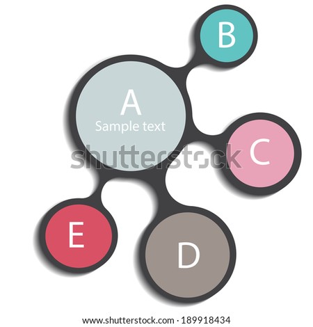 Vector illustration of infographic shape