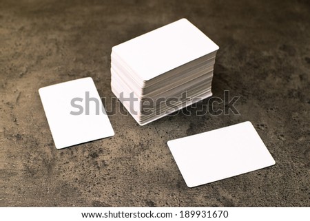 Business cards with rounded corners