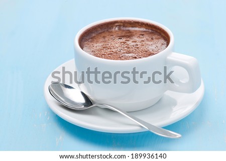 cup of hot chocolate, close-up