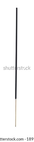 One aromatic incense stick isolated on white Royalty-Free Stock Photo #1899471151