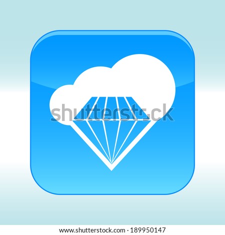 Blue web icon