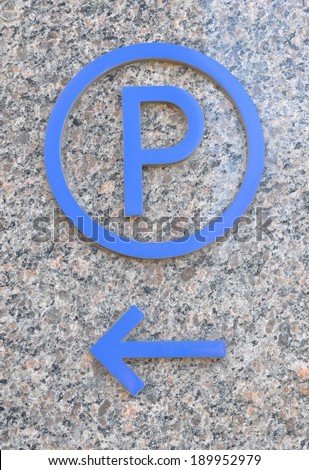 Parking space sign