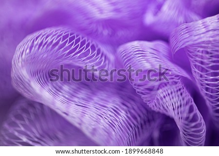 Texture of a purple loofah