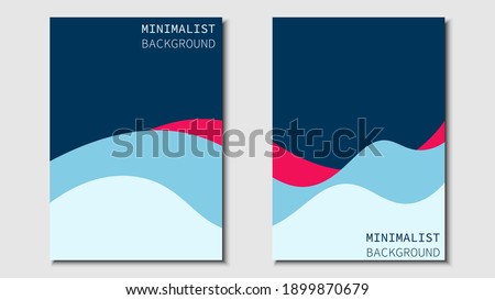 Minimalist design. Set of cover designs for books, magazines, brochures, pamphlets and more. A4 size design. Eps10 vector