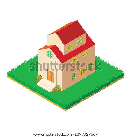Sacred place icon. Isometric illustration of sacred place vector icon for web