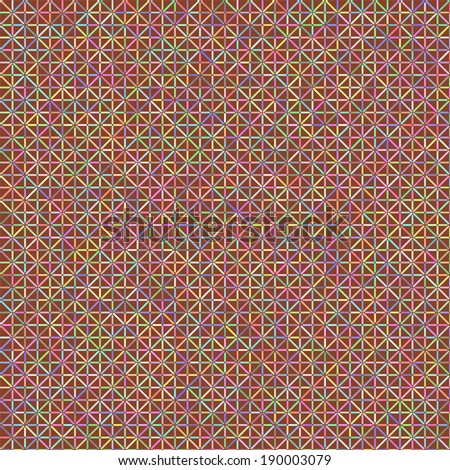 Seamless pattern with colorful intersections small crosses on dark background, endless  texture