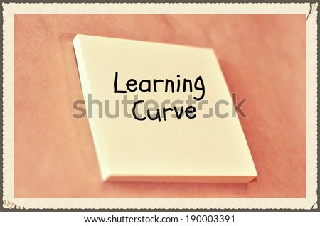 Text learning curve on the short note texture background