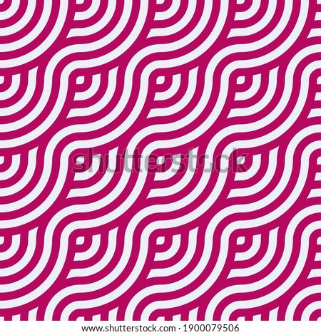 Seamless abstract flowing pattern in red