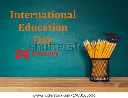 International education day, 24 January Royalty-Free Stock Photo #1900165636