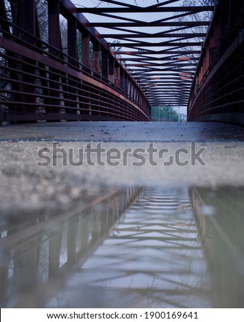 Bridge and reflection in water