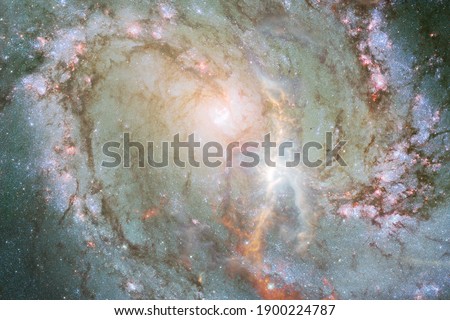 Awesome galaxy somewhere in outer space. Cosmic wallpaper. Elements of this image furnished by NASA