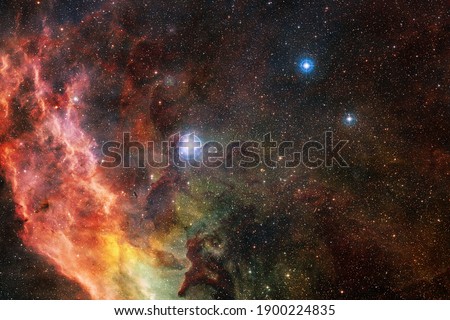 Endless universe. Stars, galaxies and nebulas in awesome cosmic images. Elements of this image furnished by NASA