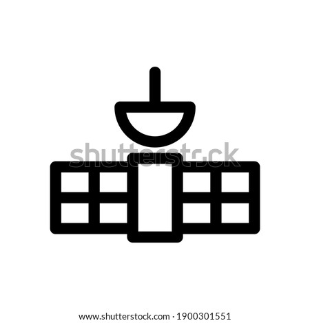 communication satellite icon or logo isolated sign symbol vector illustration - high quality black style vector icons
