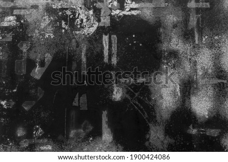 White Grunge Transparent Tapes, Dusts, and Grains on Black Background, Suitable for Overlay and Screen Filter.