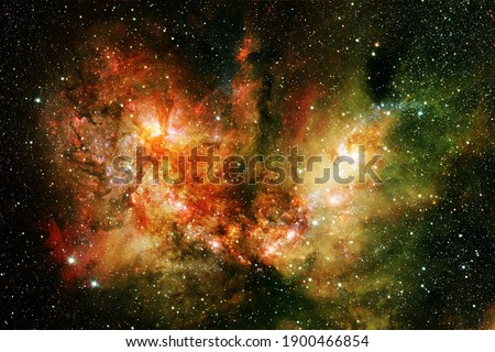 Awesome galaxy somewhere in outer space. Cosmic wallpaper. Elements of this image furnished by NASA