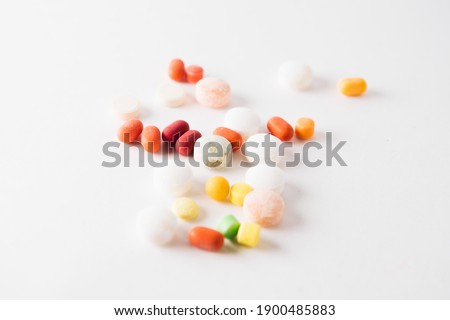tablets on a white background