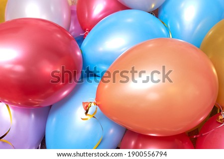 many colored balloons forming a bright background wallpaper image