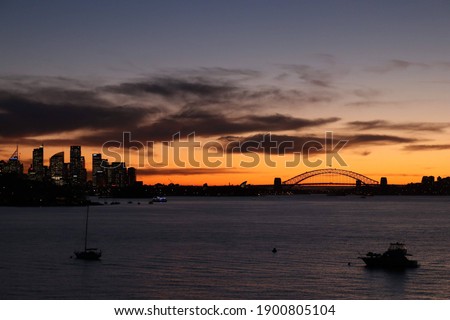 
Beautiful Sydney Harbor Bridge at sunset