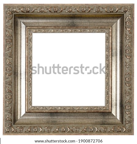 Silver frame. Highlighted object against a white background.