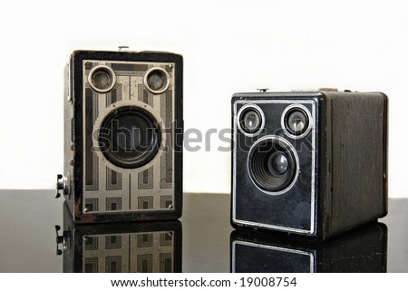 Vintage box cameras