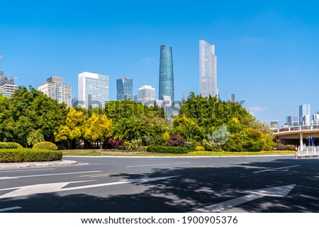 Guangzhou City Scenery and Modern Architecture Landscape