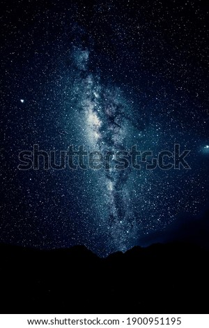 Milky way in the Night sky captured by Astrophotography