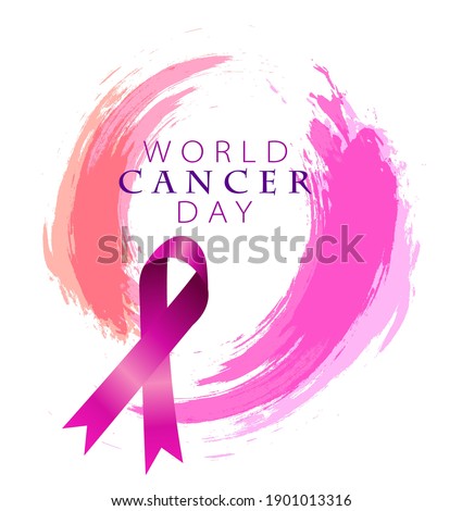 World Cancer Day Poster Or Banner illustration Background 4 February