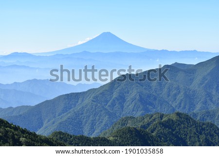 Japanese view from Mt. kobushigatake