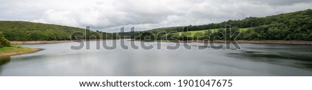 Panoramic photo of Wimbleball Lake in Somerset
