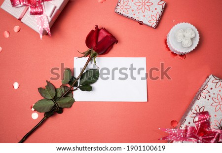                         Lovely valentine's day Invitation Card with hearts and Rose wallpaper       