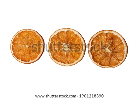 Dried lemon, dry lemon slice isolated Royalty-Free Stock Photo #1901218390