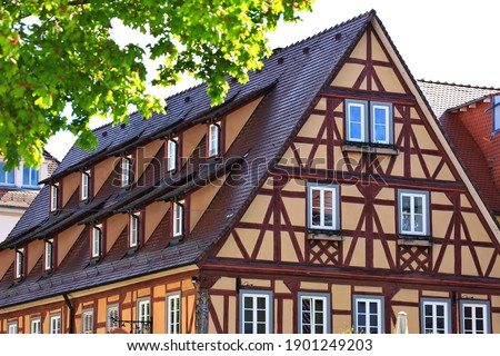 Bad Mergentheim is a town in Baden-Württemberg with many historical sights Royalty-Free Stock Photo #1901249203