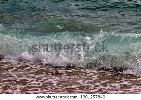 Waves, foam and spray of the Adriatic Sea