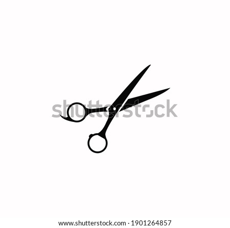 Scissor icon vector on a white background
