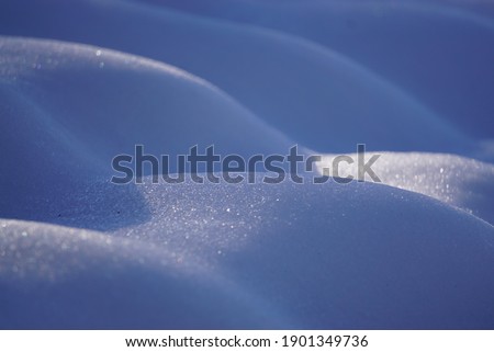 Waves of snow in winter