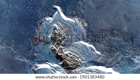 fossil galaxy,   United States, abstract photography of relief drawings in fields in the U.S.A. from the air, Genre: abstract expressionism, abstract expressionist photography, 
