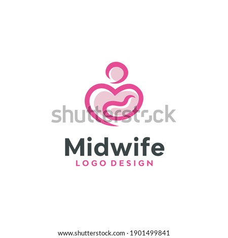 Midwife Association Logo Design Vector Royalty-Free Stock Photo #1901499841