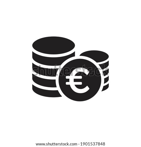 Euro icon design. vector illustration Royalty-Free Stock Photo #1901537848