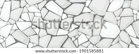 white gravel texture wallpaper. vector illustration eps10 Royalty-Free Stock Photo #1901585881