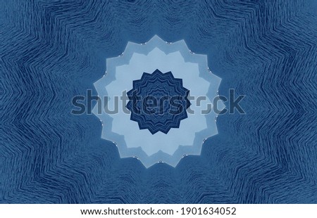 Kaleidoscope in Blue and Soft Blue