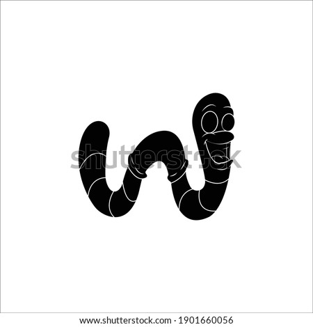  Worm animal solid icon design