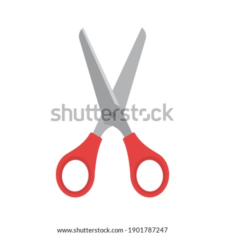 Scissor icon, Symbol clipart, Isolated on white background, Vector illustration